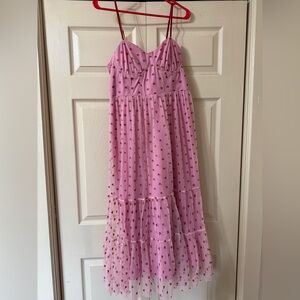 Betsey Johnson viral pink heart dress, size 10 (Medium). * SEE DESCRIPTION*